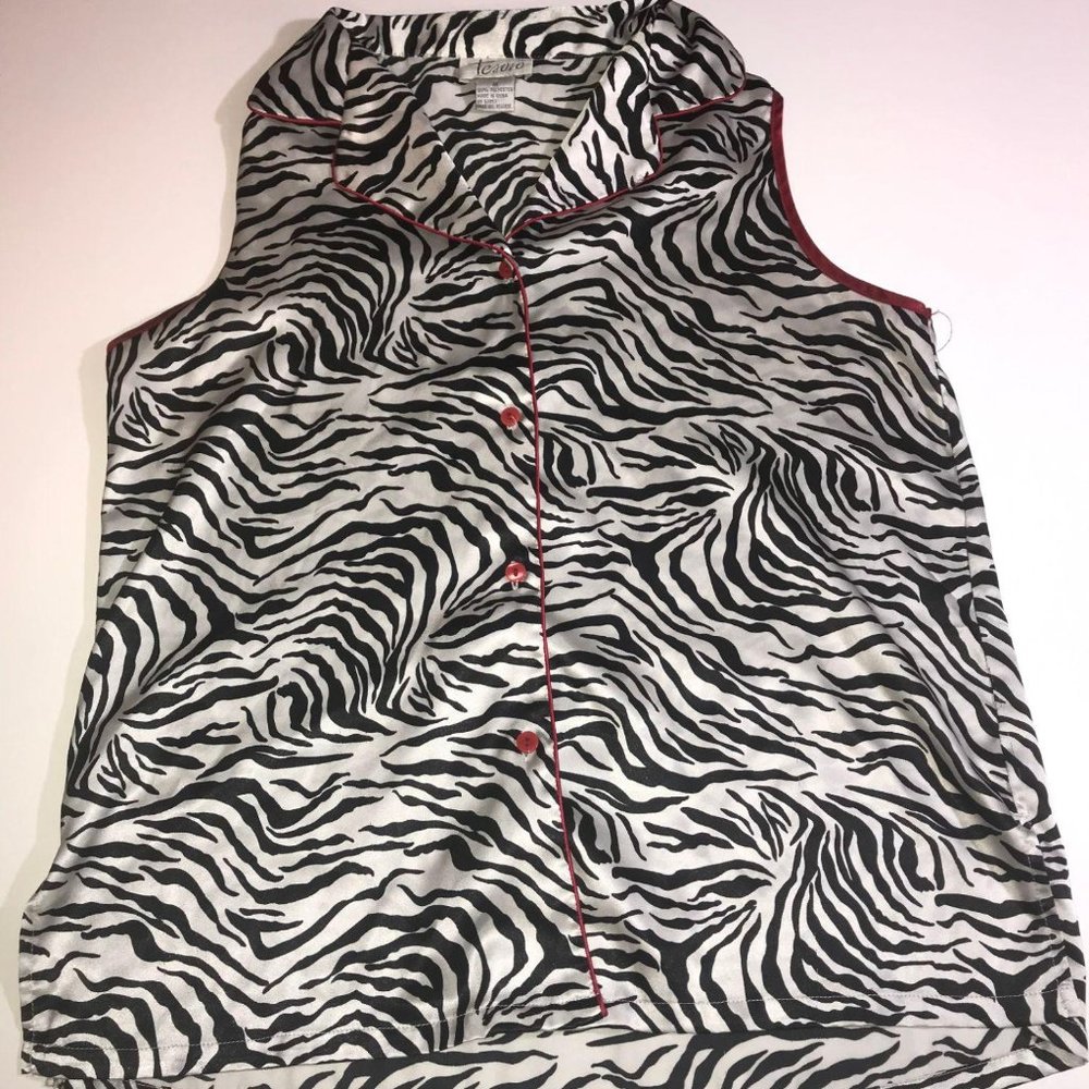 TESORO ZEBRA PRINT‎ NIGHT SHIRT